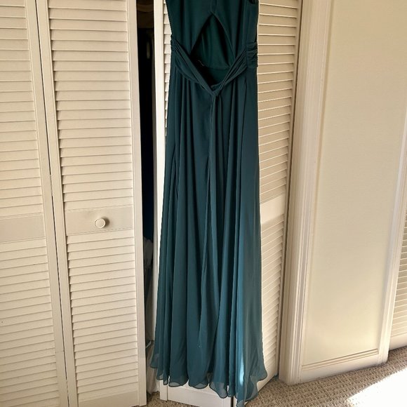 Kennedy Blue Forest Green "Faye" Bridesmaid Dress - Picture 5 of 7